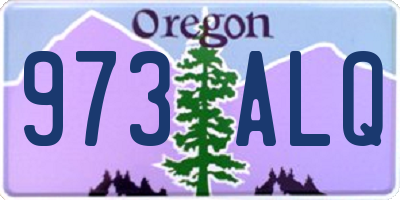 OR license plate 973ALQ