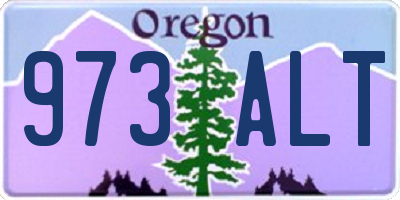OR license plate 973ALT
