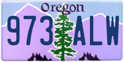 OR license plate 973ALW
