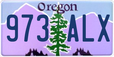OR license plate 973ALX