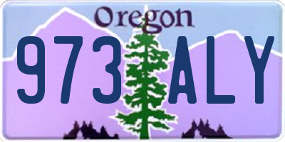OR license plate 973ALY
