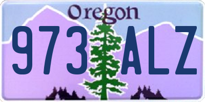 OR license plate 973ALZ