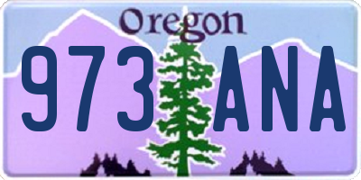 OR license plate 973ANA
