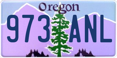 OR license plate 973ANL