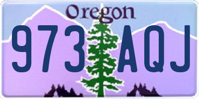 OR license plate 973AQJ