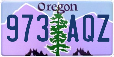 OR license plate 973AQZ