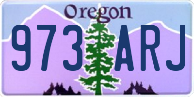 OR license plate 973ARJ