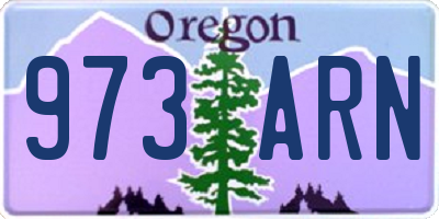 OR license plate 973ARN