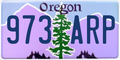 OR license plate 973ARP
