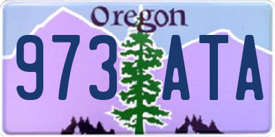 OR license plate 973ATA