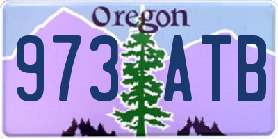 OR license plate 973ATB