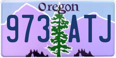 OR license plate 973ATJ