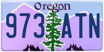 OR license plate 973ATN