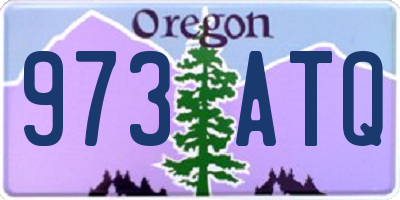 OR license plate 973ATQ