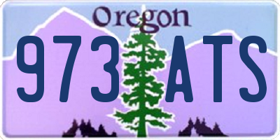 OR license plate 973ATS