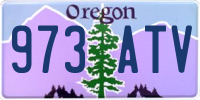 OR license plate 973ATV