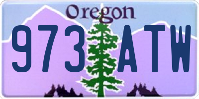 OR license plate 973ATW