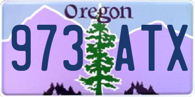 OR license plate 973ATX