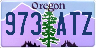 OR license plate 973ATZ
