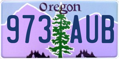 OR license plate 973AUB