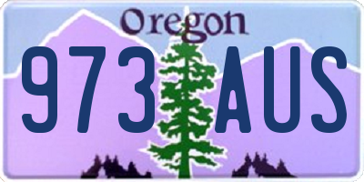 OR license plate 973AUS