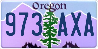 OR license plate 973AXA