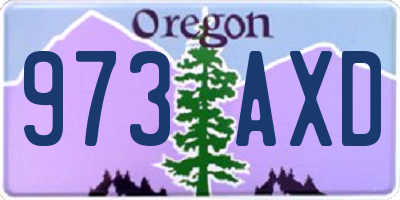 OR license plate 973AXD