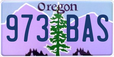 OR license plate 973BAS