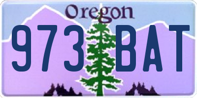OR license plate 973BAT