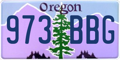 OR license plate 973BBG