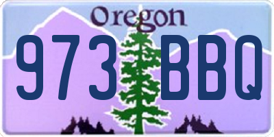 OR license plate 973BBQ