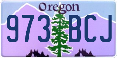 OR license plate 973BCJ