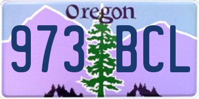 OR license plate 973BCL