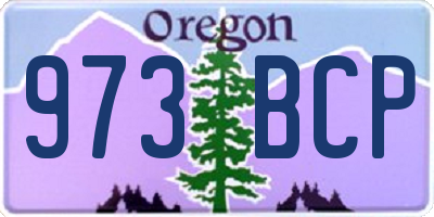 OR license plate 973BCP