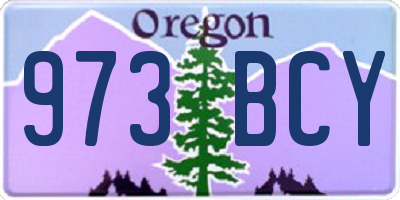 OR license plate 973BCY