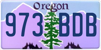 OR license plate 973BDB