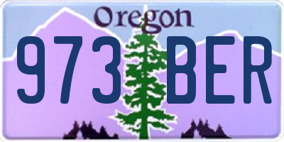 OR license plate 973BER