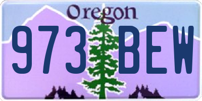 OR license plate 973BEW