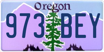 OR license plate 973BEY