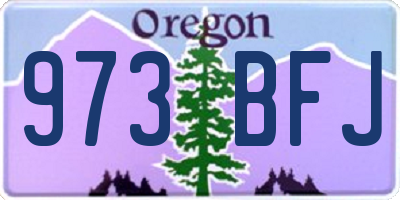OR license plate 973BFJ