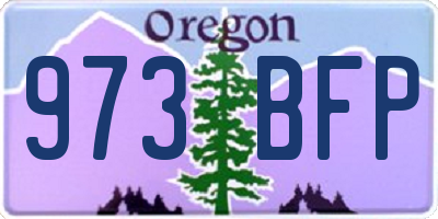 OR license plate 973BFP