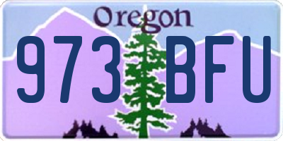 OR license plate 973BFU