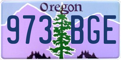 OR license plate 973BGE