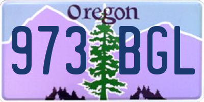 OR license plate 973BGL