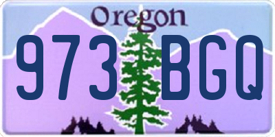 OR license plate 973BGQ