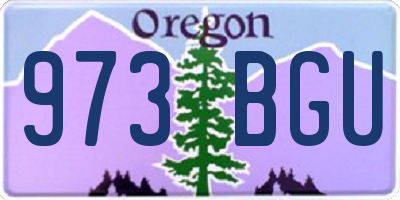 OR license plate 973BGU
