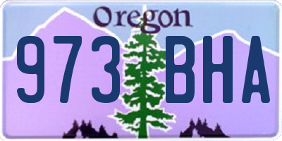 OR license plate 973BHA