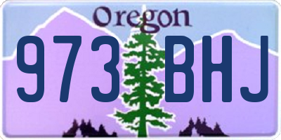 OR license plate 973BHJ