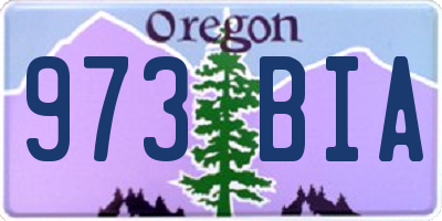 OR license plate 973BIA