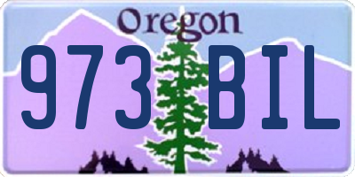 OR license plate 973BIL